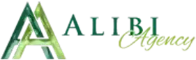 Footer Logo der Alibiagentur.